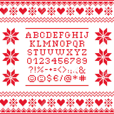 If you've cross stitched before, you likely already know what to look for in a pattern. Cross Stitch Uppercase Alphabet With Numbers And Symbols Pattern Royalty Free Cliparts Vectors And Stock Illustration Image 80251447