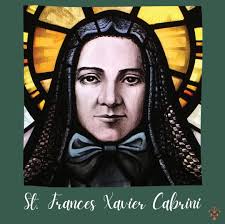 Today is the feast day of St. Frances Xavier Cabrini. In 1946, Mother  Cabrini was the first U.S. citizen to be canonized. She was born in Italy,  the youngest of 13 children,