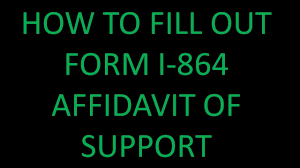 Form I 864 Affidavit Of Support Joint Sponsor English Youtube