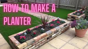 You can make your garden appearance terrific by using this technique. How To Make A Brick Raised Garden Planter Youtube