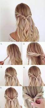 Frau Mit Blonden Haaren Und Schoner Flechtfrisur Haare Einfach Flechten Geflochtene Frisuren Leichte Frisuren Lange Haare