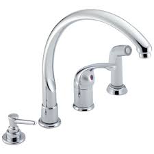 Start creating a kitchen that revolves around you: Single Handle Kitchen Faucet With Spray Soap Dispenser 174 Wf Delta Faucet