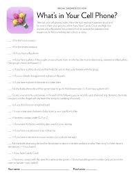 The host will ask the bachelorette a question coming from the list of questions. Bridal Shower Bachelorette Game What S In Your Cell Phone Ultimate Bridesmaid