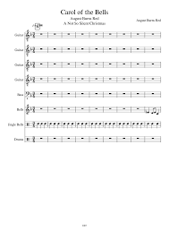 Christmas bells are ringing handbells sheet music lorenz publishing company. Free Sheet Music Carol Of The Bells By August Burns Red Play And Download Any Time