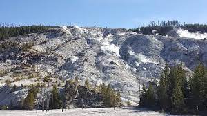 Roaring mountain is in yellowstone national park in the u.s. Another View Of The Roaring Mountains Picture Of Roaring Mountain Yellowstone National Park Tripadvisor