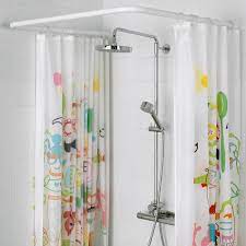 A diy shower curtain is a quick and inexpensive way to update the look of a bathroom. Buy Vikarn Shower Curtain Rod White Online Uae Ikea