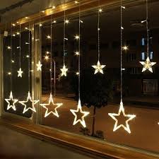 5m X 1m 16ft X 3ft 138led 12 Stars Wedding New Year Xmas Navidad Garland Led Christmas Xmas Window Lights Christmas Window Decorations Christmas Window Lights
