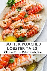 Butter Poached Lobster Recipe Lobster Recipes Tail Seafood Dinner Butter Poached Lobster Tail