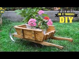 Free shipping on qualified orders. Diy Wooden Wheelbarrow In The Garden Wheelbarrow Planter Youtube