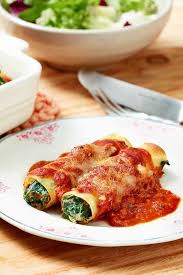 Cannelloni Mit Ricotta Spinat Fullung Rezept Rezepte Ricotta Cannelloni Rezepte