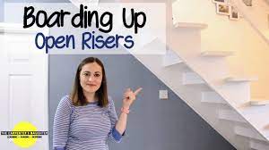 Boarding Up Open Risers On Stairs The Carpenter S Daughter Youtube