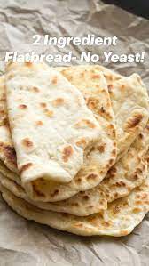 2 Ingredient Flatbread No Yeast Pinterest