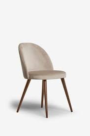 Set Of 2 Zola Dining Chairs With Walnut Effect Legs In 2020 Dining Chairs Fabric Dining Chairs Leather Dining Chairs