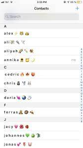 Aesthetic Contacts Aesthetic Contacts Here S An Inspiration How To Name Your C Aesthet Emoji Combinations Cute Emoji Combinations Iphone Organization