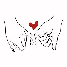 A lot of people must've really cared for that promise. Pinky Promise Outline Vector With Red Heart Concept Stock Vector Illustration Of Pinkie Hand 169470516