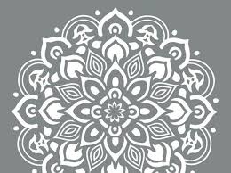 See more ideas about stencil pattern, stencil patterns templates, pattern. Mandala Stencil Simple Mandala Wall Art Novocom Top
