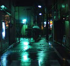 Kagurazaka Green Night Tokyo Japan Image Urban Photography Tokyo