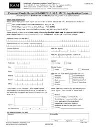 Ramci credit report akan dijanakan dalam bentuk pdf fail. Fillable Online Personal Credit Report Basic Plus Mcw Application Form Fax Email Print Pdffiller