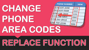 Change Phone Area Codes With Excel S Replace Formula Myexcelonline Excel Tutorials Excel Phone Area Codes