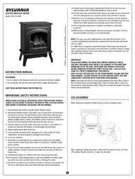 Ainfox small electric fireplace heater embedded stove heater space heater with remote control realistic flame effect 1500w black. Sylvania Sgqc113 Mbk Instruction Manual Pdf Download Manualslib