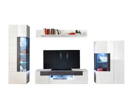 Gewöhnlich versandfertig in 3 bis 5 wochen. Wohnwand Weiss Hochglanz 332 Cm Beleuchtung Tokyo 0317007500
