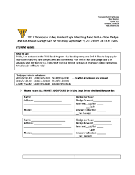 Fillable Online 2017 Thompson Valley Golden Eagle Marching