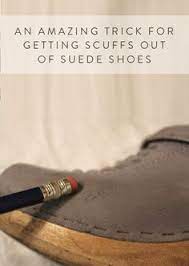 Jan 03, 2018 · in order to get rid of scuff marks on your shoes, you should use a rubber cleaning stone to scrub the scuffed areas of the suede material. Hi We Found An Amazing Trick For Getting Scuffs Out Of Suede Shoes Suede Shoes How To Clean Suede Clean Shoes