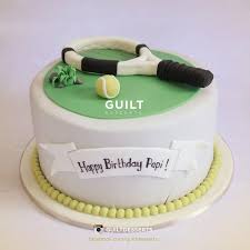 The Cake Is Not An Inspired Design It Has Been Modified Into A Round Cake From A Square Cake Simple And Lovely Tha Tennis Cake Tennis Birthday Sport Cakes
