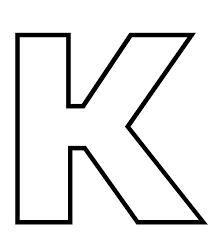Ici Doldurmalik Buyuk K Harfi Sablonu Google Da Ara Alfabe Boyama Sayfalari Alfabe Boyama Sayfalari