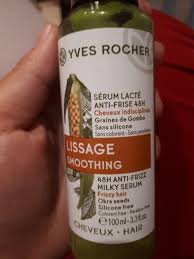 Ce type de soins permet d'offrir aux cheveux un soin complet qui va au plus profond de la fibre pour lui apporter tous les besoins nécessaires. Yves Rocher Lissage Serum Lacte Anti Frise 48h Sans Silicone Inci Beauty