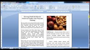 Membuat Kolom Koran Di Word Youtube