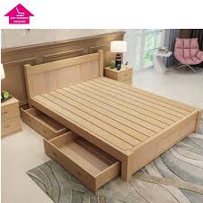 Homecho king bed frame, modern upholstered platform bed with headboard, heavy duty bed frame with wood slat support, no box spring required, easy assembly (king, grey) 4.4 out of 5 stars 1,041 $229.99 $ 229. Source Make To Order Pine Wooden Bed Frame With Drawers Low Price Factory Sale On M Alibaba Com