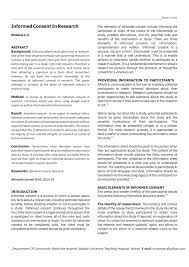 Doctoral thesis involves insert adaptation of title of study e.g. Pdf Informed Consent In Research