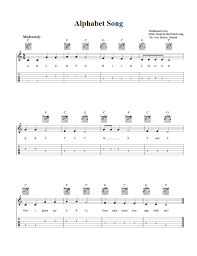 Guitar tricks covers the more difficult version in their video tutorial, linked below. Alphabet Song Easy Guitar Sheet Music And Tab With Chords And Lyrics