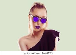 Look My Style All Purple Violet Stock Photo 744857605