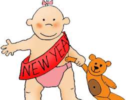 Happy New Year Clipart Precious Moment Cartoon Png Download Full Size Clipart 3544919 Pinclipart