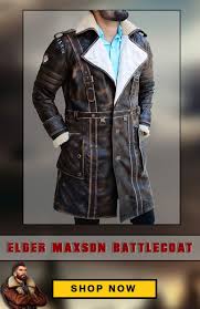 Elder Maxson Battlecoat Arthur Maxson Fallout 4 Leather Jacket Battle Jacket Jackets Leather Jacket
