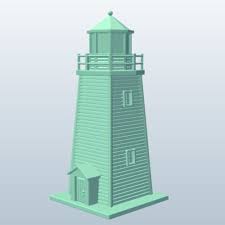 How to build wood lighthouse plans free & wood routing basics plans free woodworking project. Square Lighthouse Building Free 3d Model Obj Stl 123free3dmodels