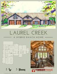 Hybrid log homes and timber. Laurel Creek Hybrid Timber Frame Cabin Plan Timber Frame Hq Timber Frame Cabin Plans Timber Frame Cabin Timber Frame