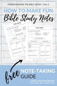 Check spelling or type a new query. How To Take Fun Bible Study Notes