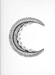 Matching tribal sun and moon tattoos on inner wrists. Mandala Crescent Moon Tattoo Designs Elegant Arts Tattoo