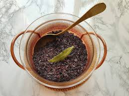 Riz Noir Pilaf Au Four En 2020 Riz Noir Riz Plats En Verre