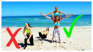 Yoga for two people is also known as partner yoga or couple yoga. Extreme Yoga Challenge Twins Vs Sisters Youtube
