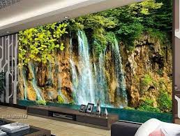 Home 3d Wallpaper Bedroom Mural Roll Modern Forest Waterfall Wall Background Tv Wasserfall Tapete Wand Wasserfall Tapete Schlafzimmer