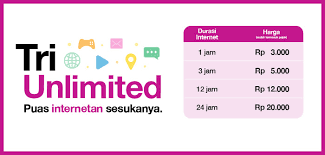 Baca yuk, daftar paket internet tri terbaik 2020 di sini. Paket Tri Unlimited 1 Jam Cuma 3000 Berlaku Di Jaringan 2g 3g 4g