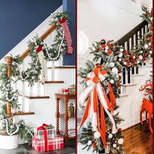 I've turned over a new leaf when it comes to decorating and i'm knocking things off my list right and left. 21 Christmas Stair Decoration Ideas How To Decorate With Garland