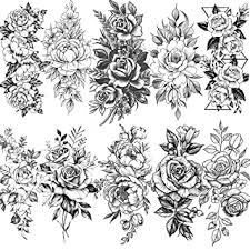 Sep 29, 2020 · tattoo ink is the best, but non toxic india ink (such as higgins, speedball or windsor and newton) works well also. Amazon Com Vantaty 10 Sheets 3d Big Rose Peony Flower Girls Temporary Tattoos For Women Waterproof Black Tattoo Stickers 3d Blossom Lady Shoulder Tatoos Leaf Diy Costom Sexy Arm Chains Pattern Beauty