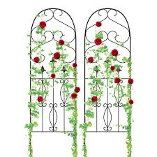 Add to favorites metal garden trellis with japanese kanji symbol for joy/happiness steelsmith 5 out of 5 stars (225. With Cheap Price To Get Top Brand Amagabeli Garden Trellis For Climbing Plants 60 X 18 Rustproof Black Iron Potted Vines Vegetables Vining Flowers Patio Metal Wire Lattices Grid Panels For Ivy