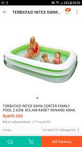 Terdapat 469 penyuplai intex kasur udara sebagian besar berlokasi di east asia. Salsa Olshop Dijual Kolam Renang Intex Besar Ex Kado Facebook