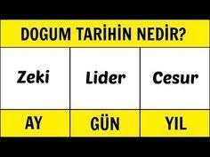 Dogum Tarihiniz Gercek Kisiliginizi Ele Veriyor Kisilik Testi Youtube Goruntuler Ile Dogum Tarihleri Gercekler Kisilik Tipleri